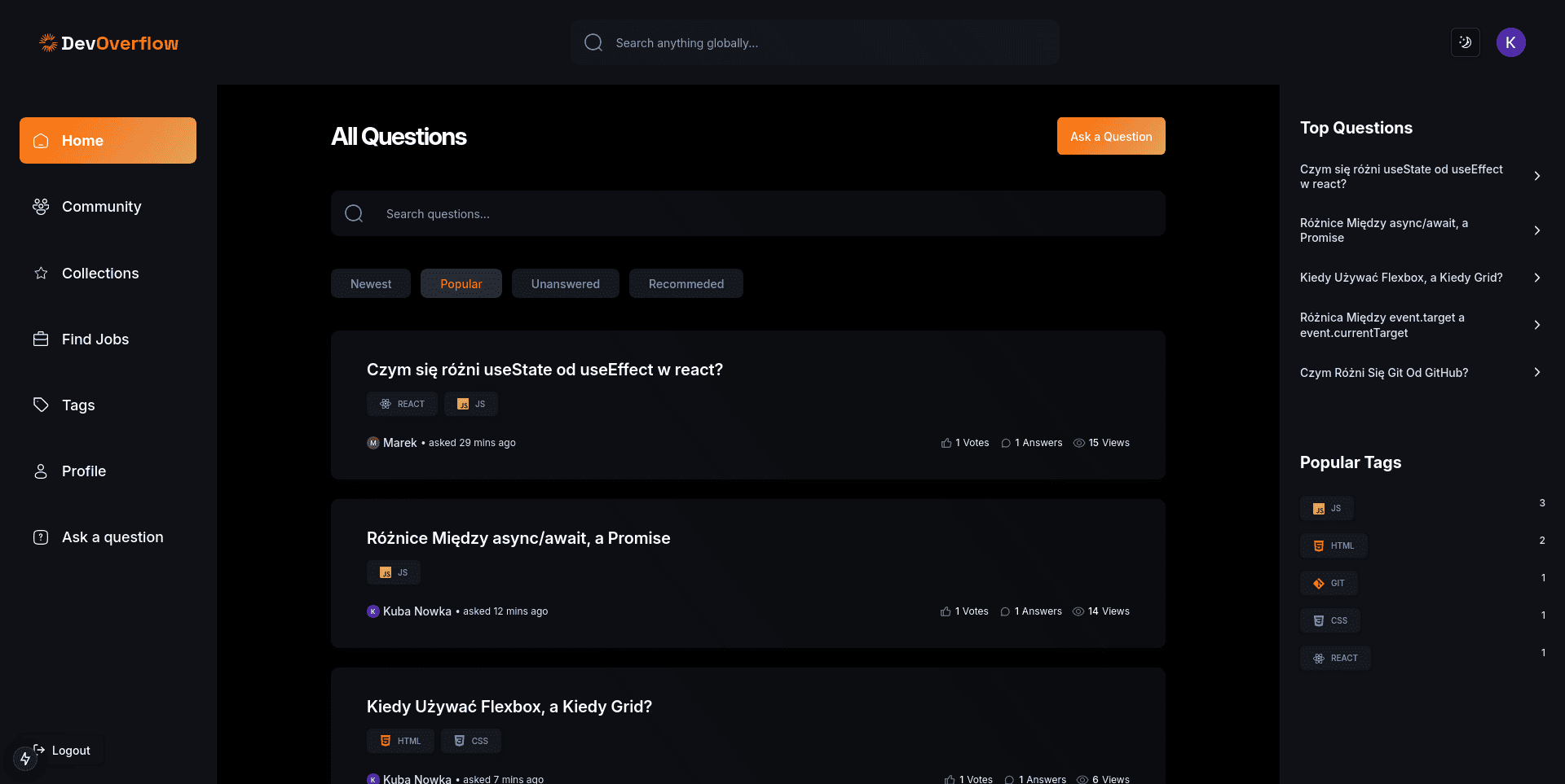 Zdjęcie podglądowe projektu: DevFlow